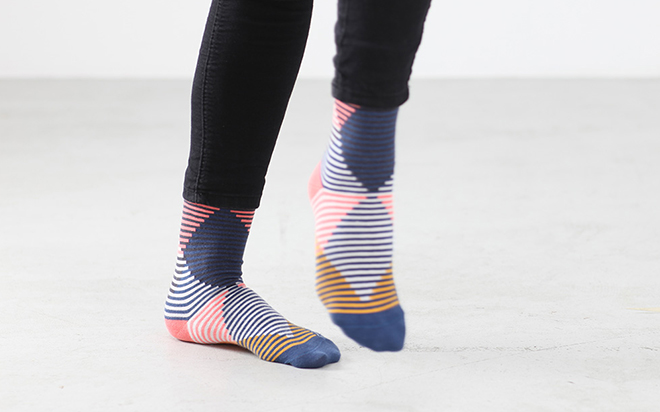 Stereo Socks Gemustert Gestreift